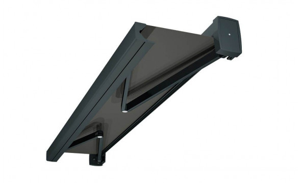 Store en stock coffre intégral Éros Blanc Motorisé à télécommande + manœuvre de secours et éclairage led ouvert 2