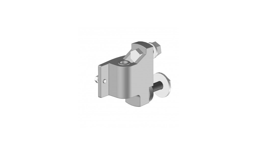 Support de bras DI0406 gris anthracite Ral7016 structuré gauche vu face au store  - 1