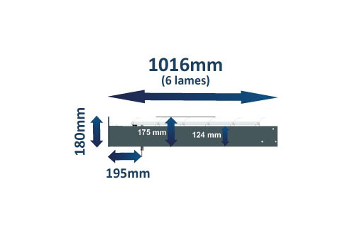 Auvent bioclimatique Héméra, encombre