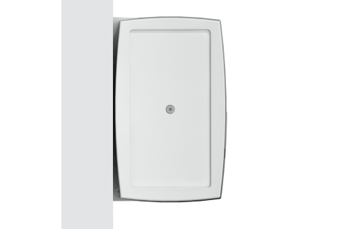 Store en stock coffre intégral Hermès blanc Motorisé à télécommande + manœuvre de secours et éclairage led fermé