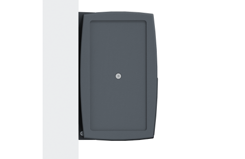 Store en stock coffre intégral Hermès gris Motorisé à télécommande + manœuvre de secours et éclairage led fermé toile S126 gris 2