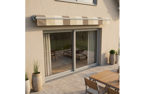 Store banne manuel + lambrequin