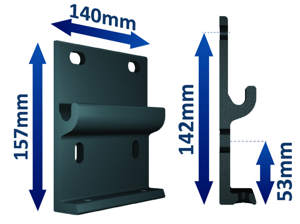 Encombrement support aluminium pergola bioclimatique titan à lames orientables parallèles