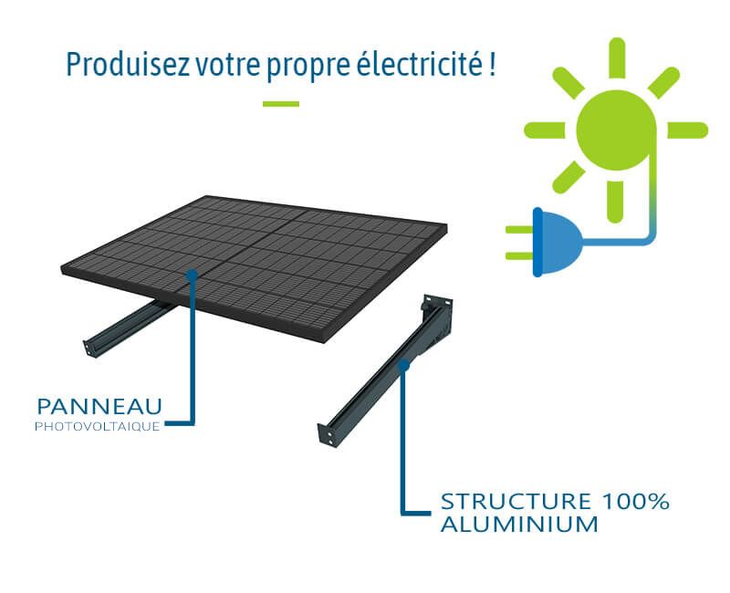 Auvent Solaire Photovoltaïque Portrait