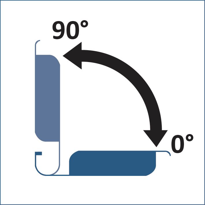 Variation de l'inclinaison de 0° à 90° des lames orientables de la pergola bioclimatique H2 HELIOS